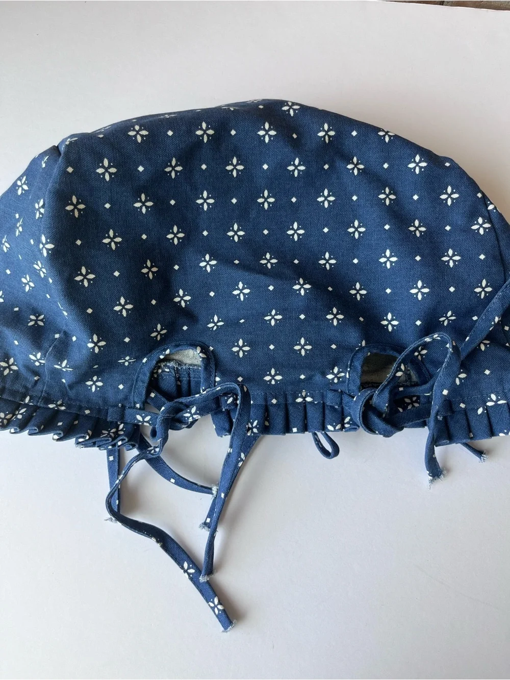 Longaberger Blue White Basket Liner 80’s 90’s